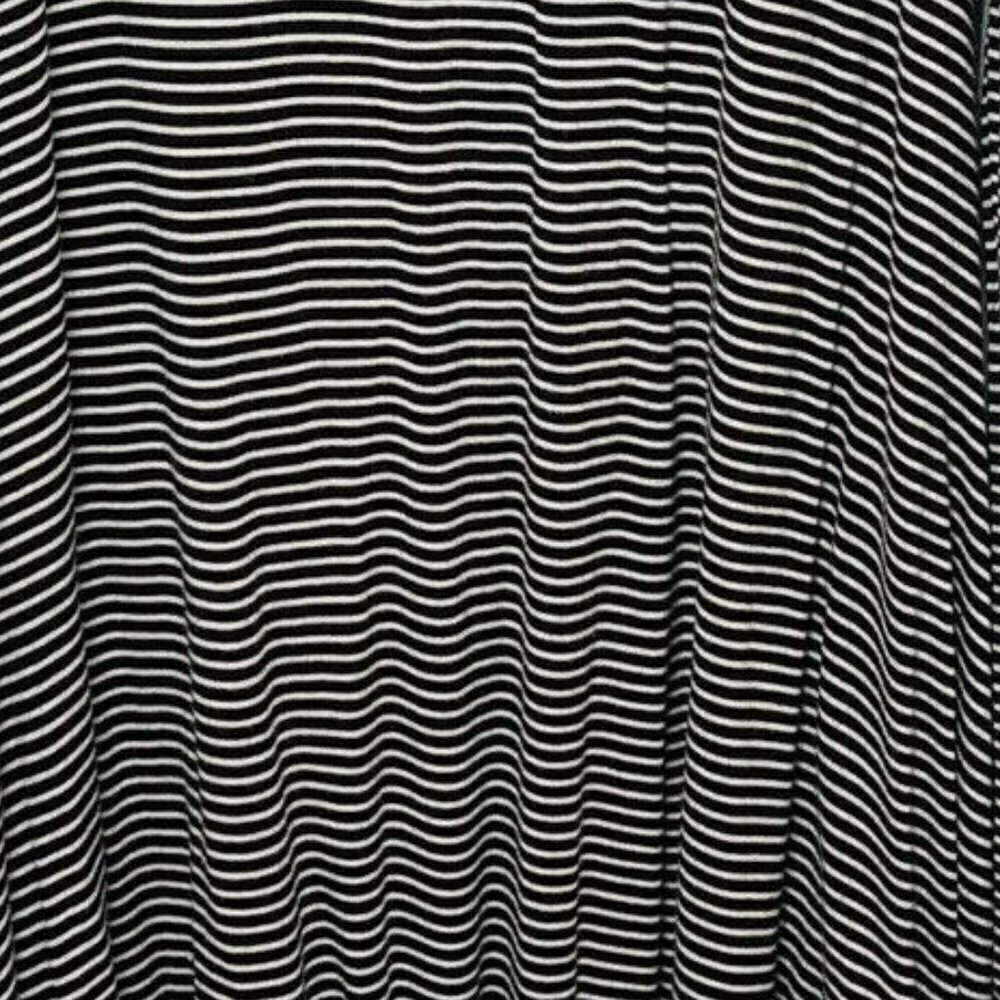 Elan Black & White Striped Cold Shoulder Dress M - Picture 10 of 10